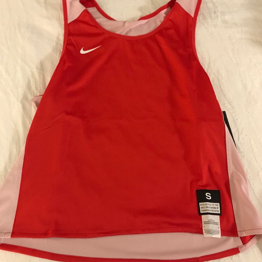 Men’s Nike Reversible Mesh Tank Top  Red White